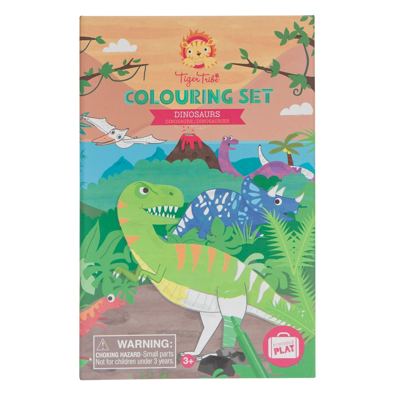 Tiger Tribe Colouring Set - Dinosaurs 3 Tiger Tribe Colouring Set - Dinosaurs