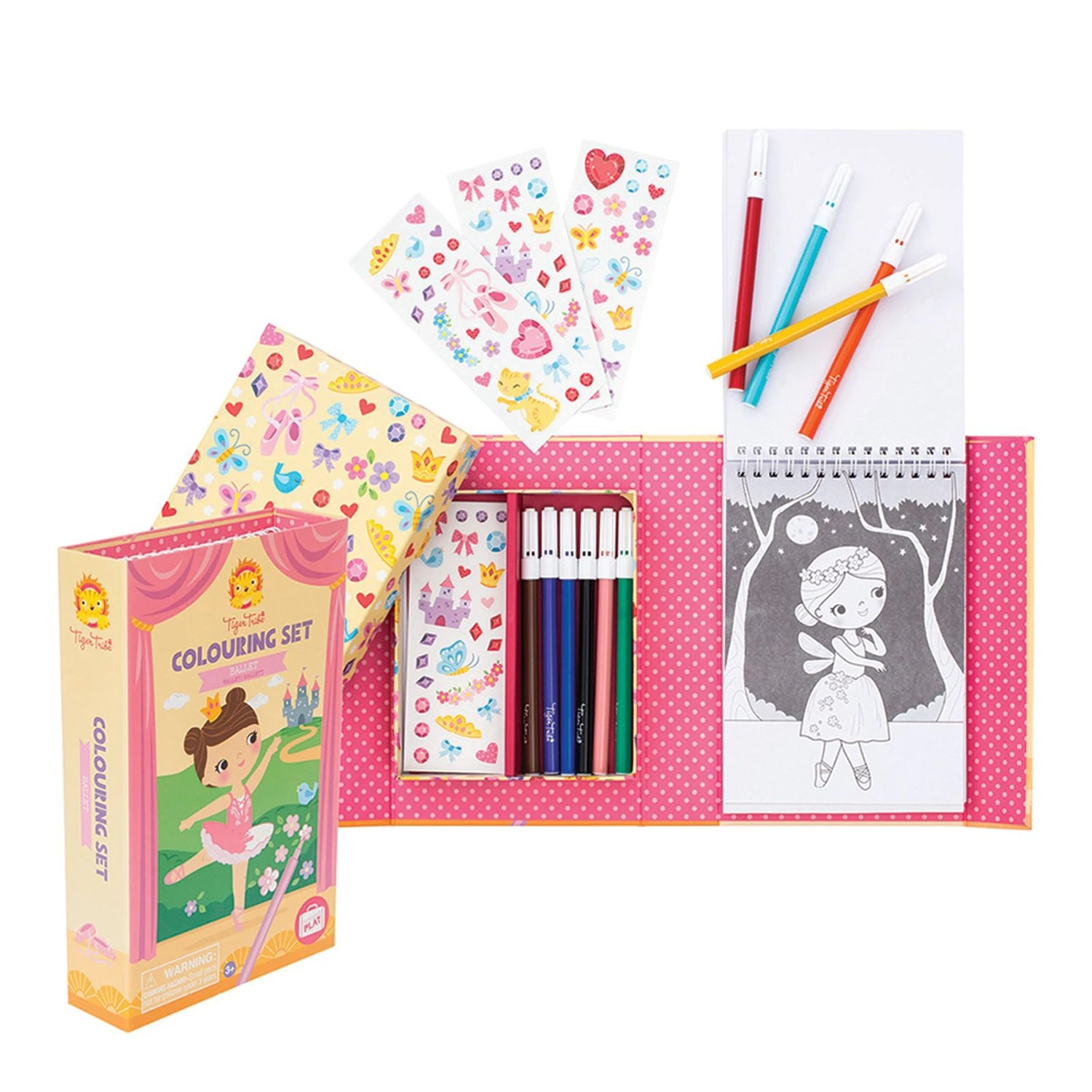 Tiger Tribe Colouring Set - Ballet 3 Tiger Tribe Colouring Set - Ballet