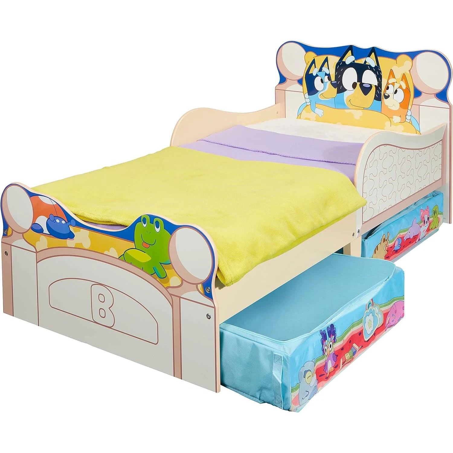 Bluey Kids Toddler Bed With Storage Drawers 7 Bluey Kids Toddler Bed With Storage Drawers - Image 5