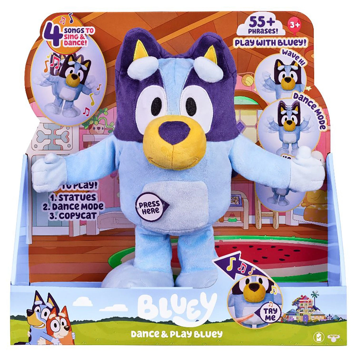 Bluey Dance & Play Musical Plush 2 Bluey Dance & Play Musical Plush
