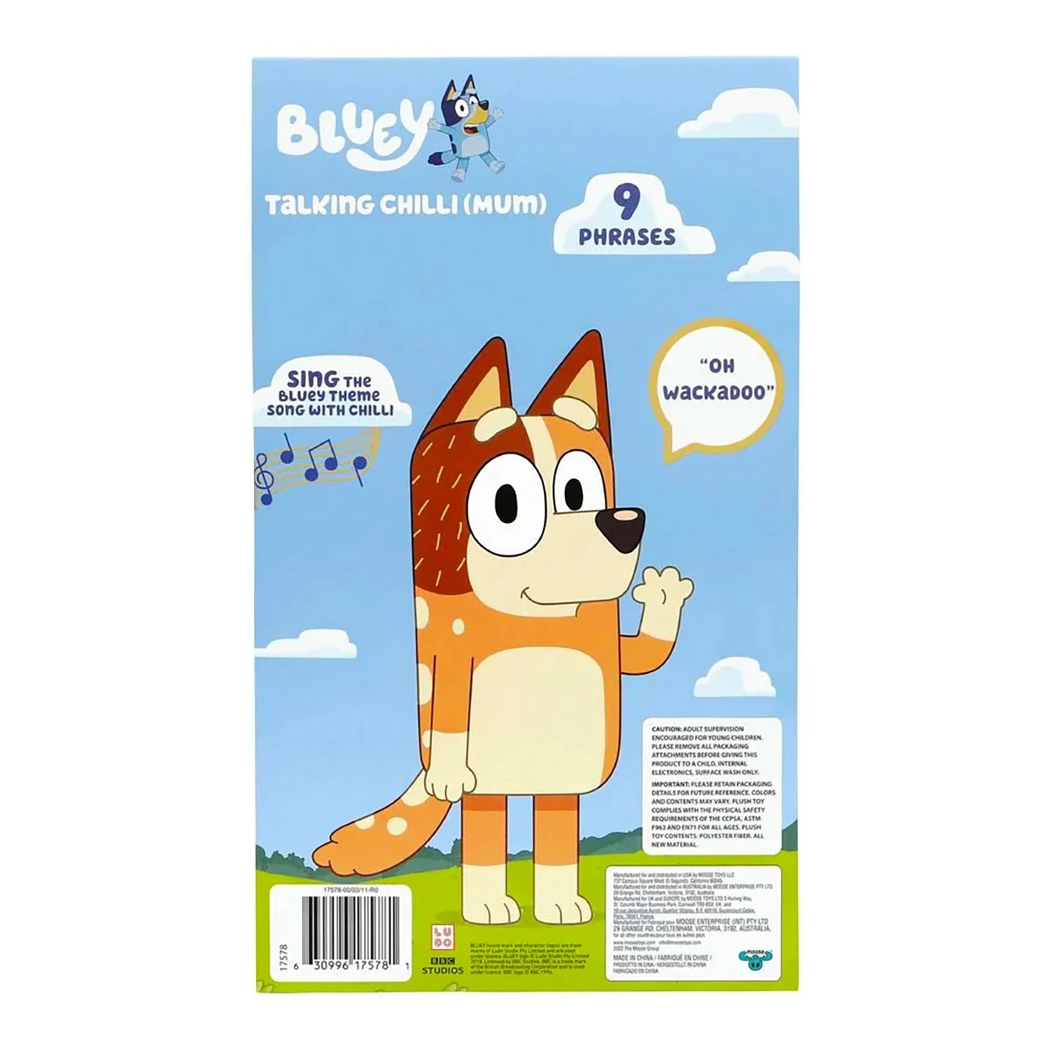 Bluey Sound Effects Plush - Chilli 5 Bluey Sound Effects Plush - Chilli - Image 3