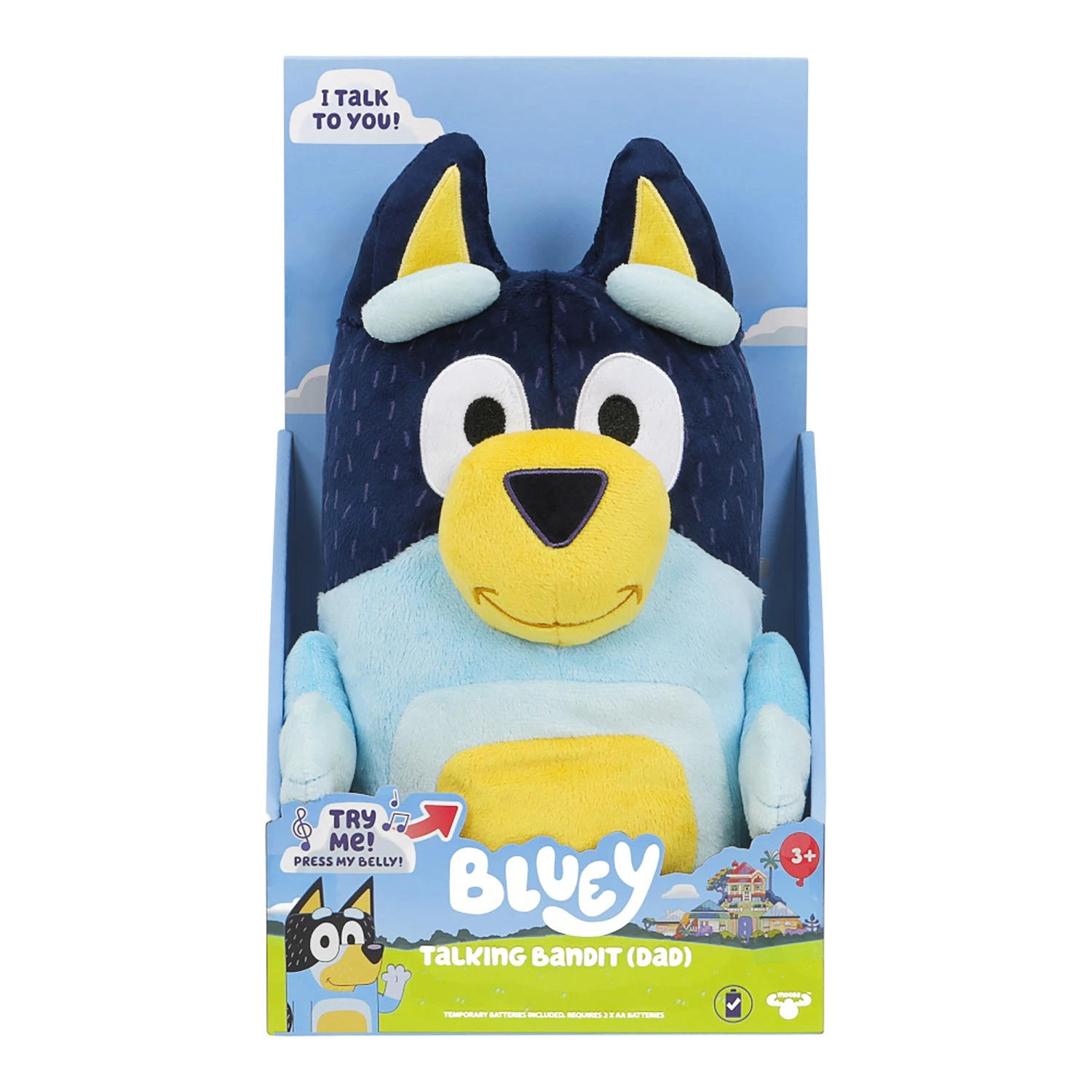 Bluey Talking Bandit (Dad) Plush 5 Bluey Talking Bandit (Dad) Plush - Image 3