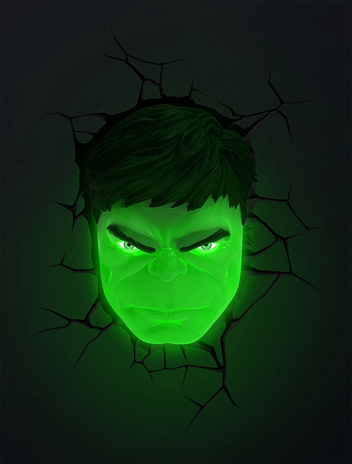 Marvel Hulk Face - 3D Deco Light 4 Marvel Hulk Face - 3D Deco Light - Image 2