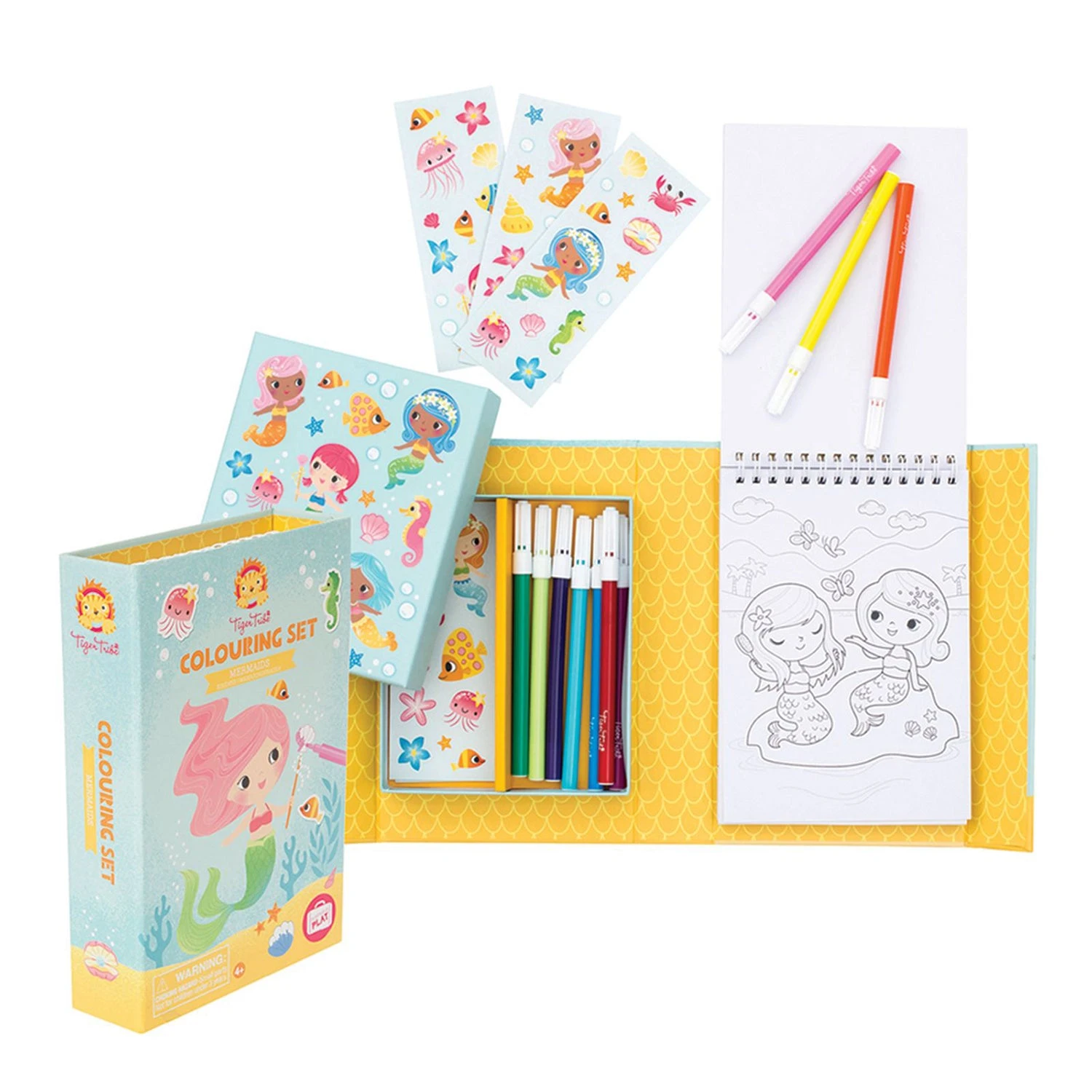 Tiger Tribe Colouring Set - Mermaids 5 Tiger Tribe Colouring Set - Mermaids - Image 3