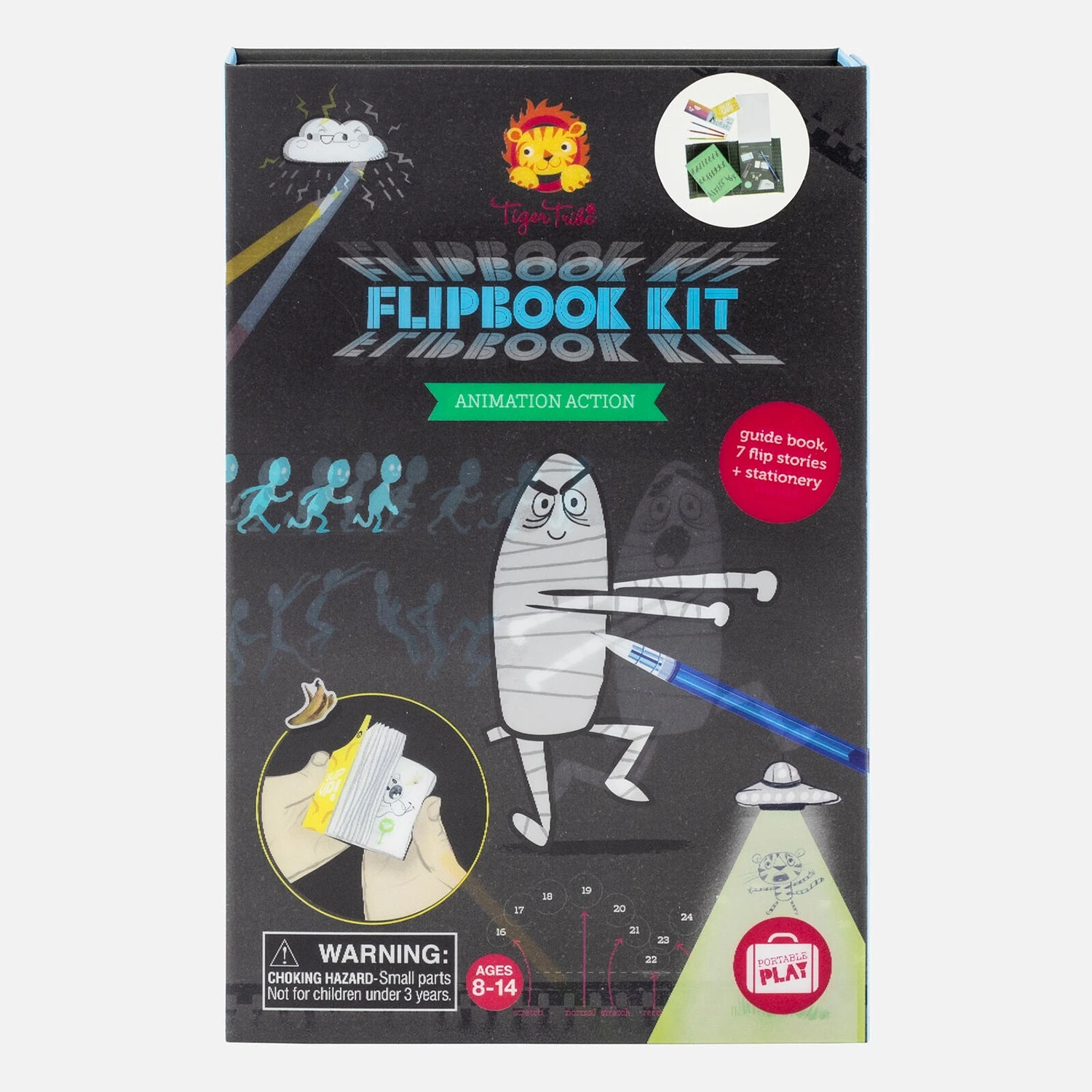 Tiger Tribe Flipbook Kit - Animation Action 3 Tiger Tribe Flipbook Kit - Animation Action