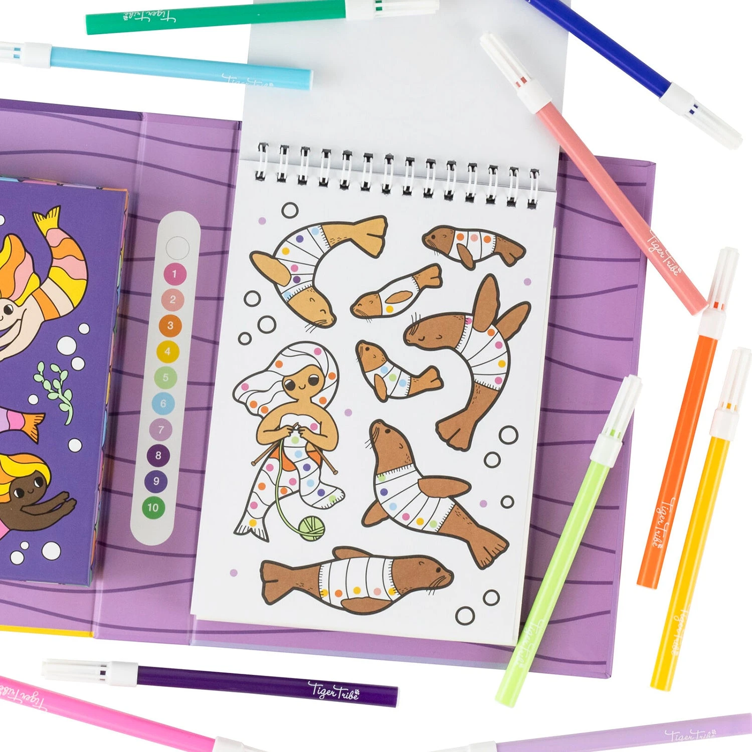 Tiger Tribe Colouring By Numbers - Mermaids & Friends 6 Tiger Tribe Colouring By Numbers - Mermaids & Friends - Image 4