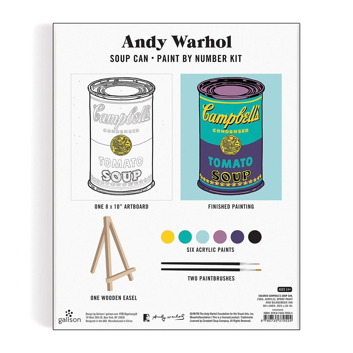 Andy Warhol - Soup Paint By Number Kit 4 Andy Warhol - Soup Paint By Number Kit - Image 2