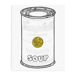 Andy Warhol - Soup Paint By Number Kit 10 Andy Warhol - Soup Paint By Number Kit -Toy Sale Store 9780735370524 4