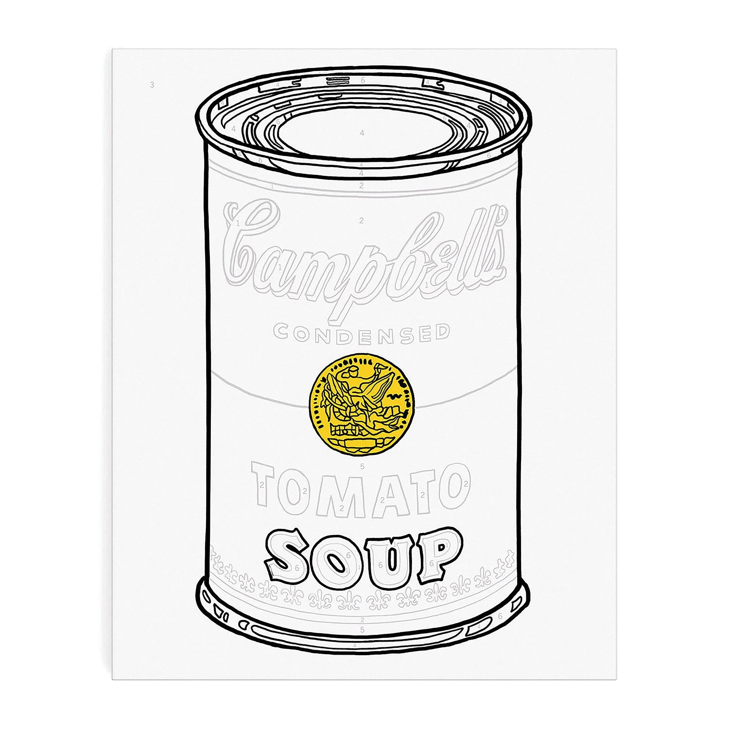 Andy Warhol - Soup Paint By Number Kit 5 Andy Warhol - Soup Paint By Number Kit - Image 3