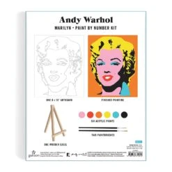 Andy Warhol - Marilyn Paint By Number Kit 11 Andy Warhol - Marilyn Paint By Number Kit -Toy Sale Store 9780735370845
