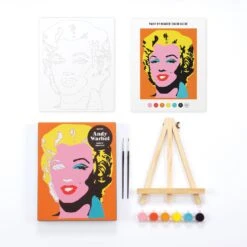 Andy Warhol - Marilyn Paint By Number Kit 9 Andy Warhol - Marilyn Paint By Number Kit -Toy Sale Store 9780735370845 4