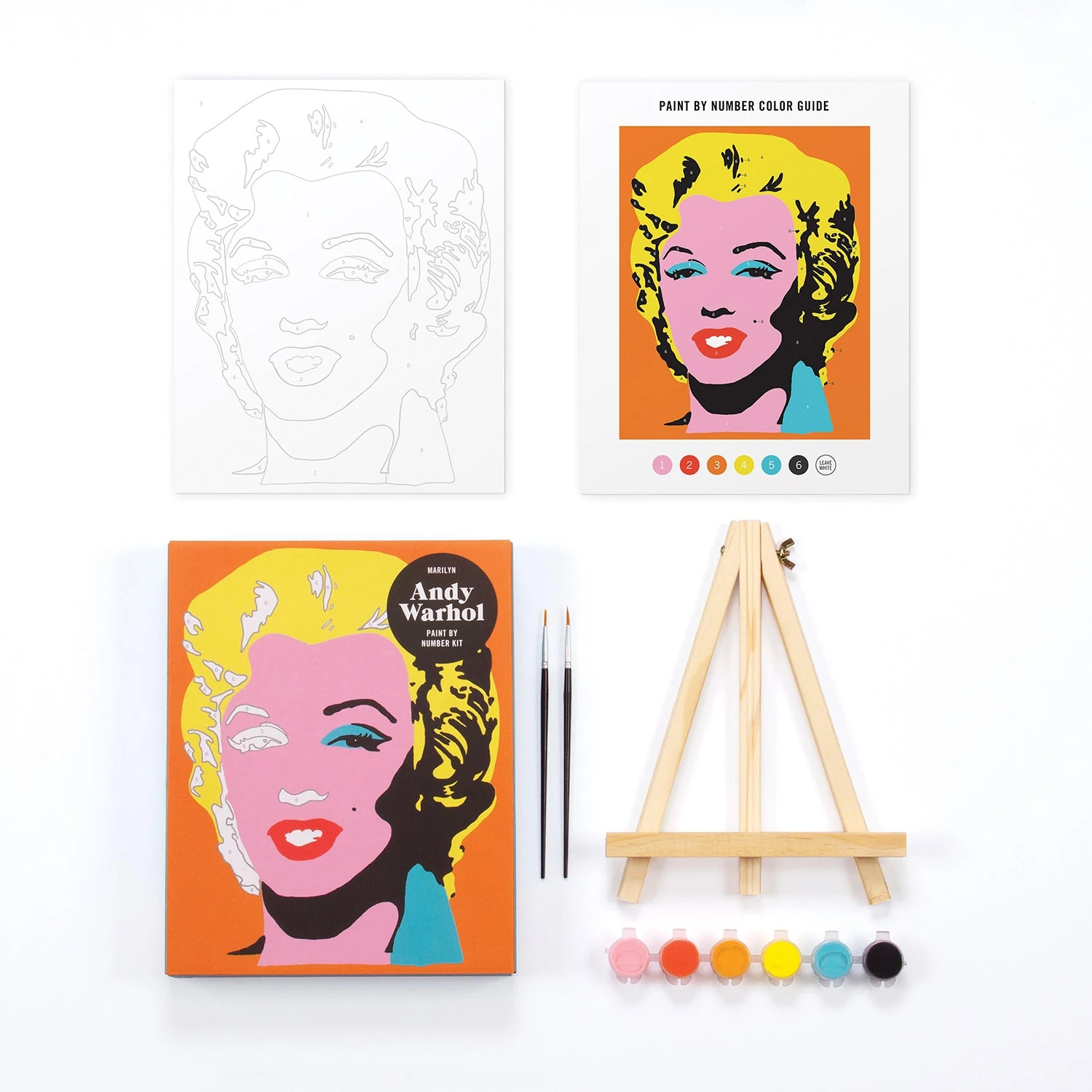 Andy Warhol - Marilyn Paint By Number Kit 5 Andy Warhol - Marilyn Paint By Number Kit - Image 3
