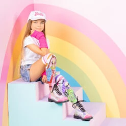 Barbie Extra Sporty Socks (Ages 6-99 Years) 7 Barbie Extra Sporty Socks (Ages 6-99 Years) -Toy Sale Store BA003