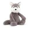 Jellycat - Bashful Wolf (Medium) Grey & White 2 Jellycat - Bashful Wolf (Medium) Grey & White -Toy Sale Store BAS3W