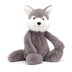 Jellycat - Bashful Wolf (Medium) Grey & White