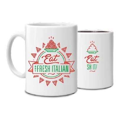 Rude Heat Change Mug - Eat Fresh Italian 3 Rude Heat Change Mug - Eat Fresh Italian