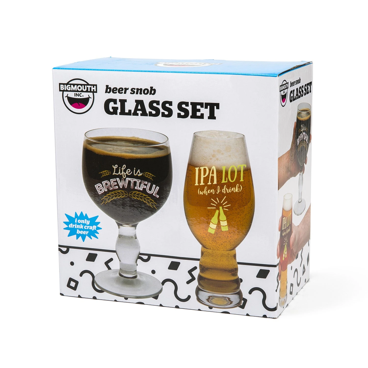BigMouth - Beer Snob Glass Set 5 BigMouth - Beer Snob Glass Set - Image 3