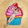 BigMouth Gigantic Cupcake Beach Blanket