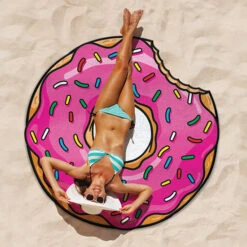 BigMouth Gigantic Frosted Donut Beach Blanket
