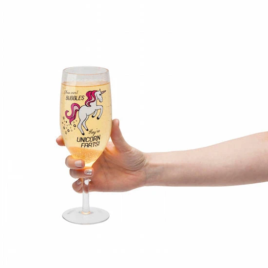BigMouth - The Unicorn Farts Champagne Glass 6 BigMouth - The Unicorn Farts Champagne Glass - Image 4