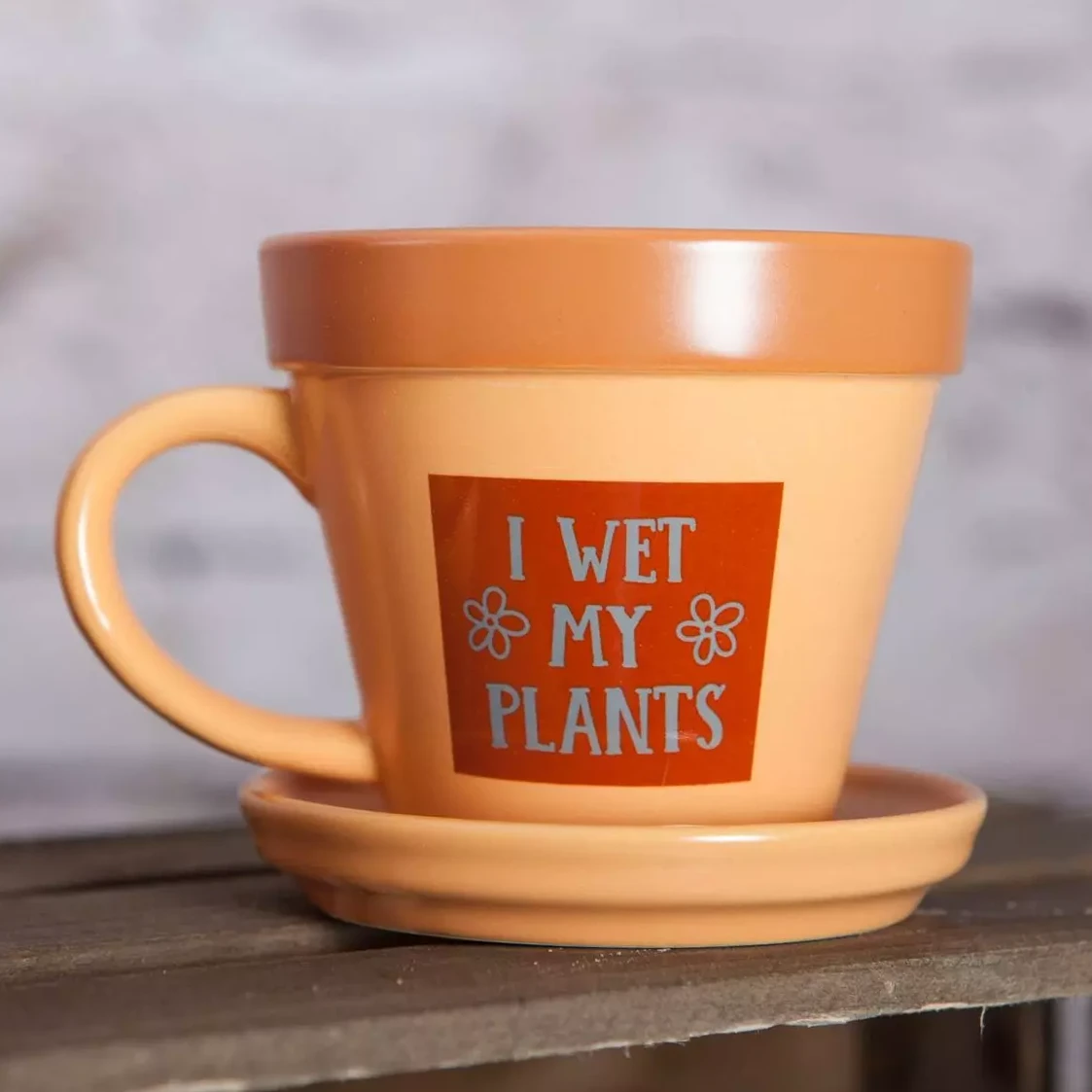 Plant Pot Mug - I Wet My Plants 3 Plant Pot Mug - I Wet My Plants