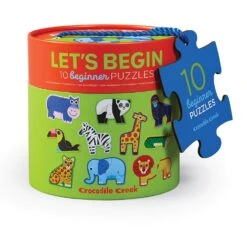 Crocodile Creek Lets Begin 2 Piece Puzzle - Jungle