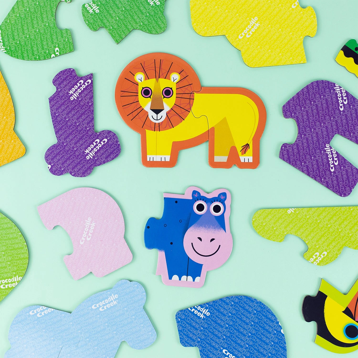 Crocodile Creek Lets Begin 2 Piece Puzzle - Jungle 9 Crocodile Creek Lets Begin 2 Piece Puzzle - Jungle - Image 7