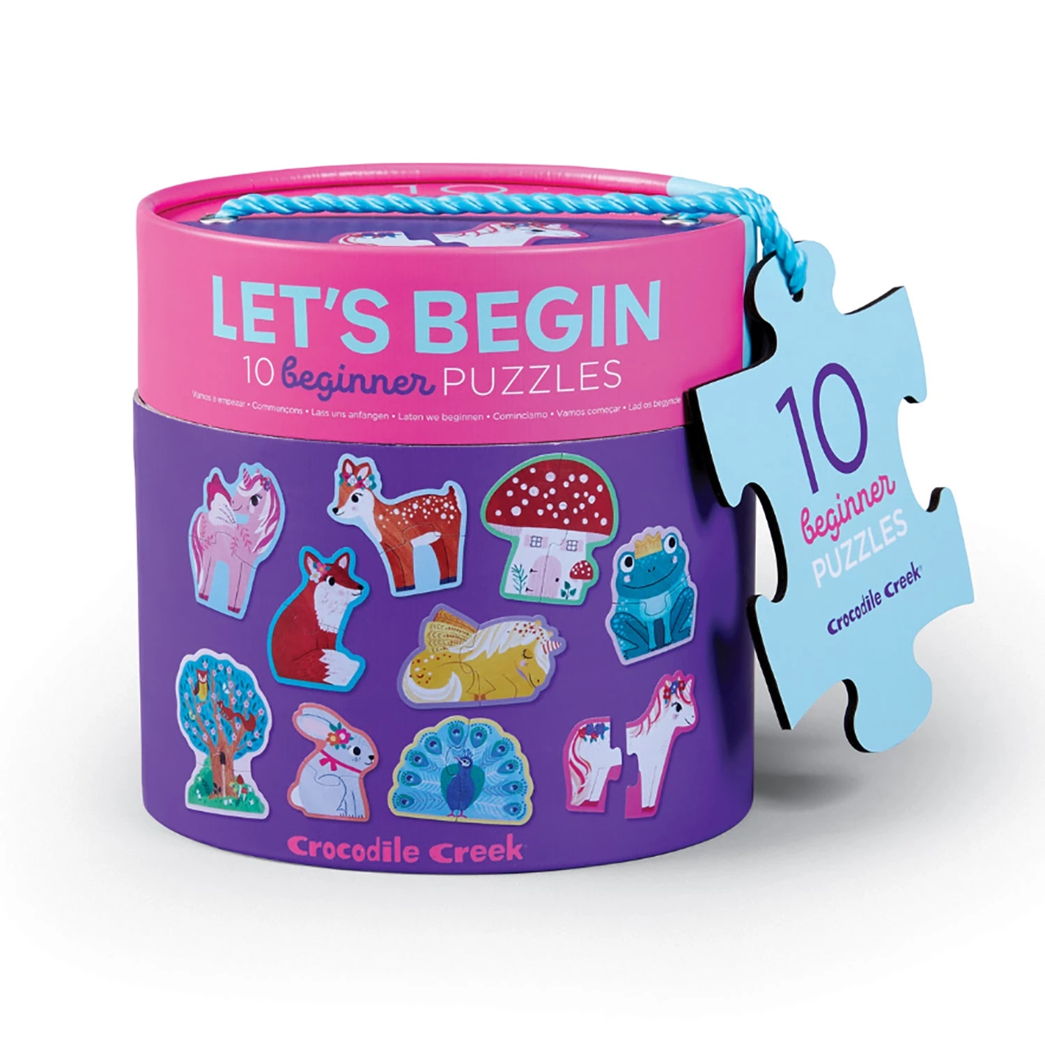 Crocodile Creek Lets Begin 2 Piece Puzzle - Unicorn 5 Crocodile Creek Lets Begin 2 Piece Puzzle - Unicorn - Image 3