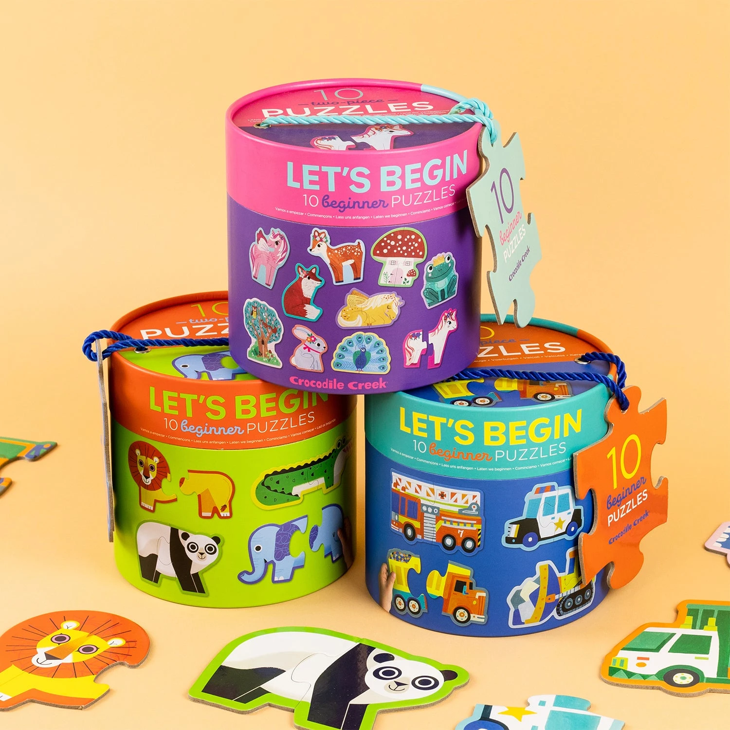 Crocodile Creek Lets Begin 2 Piece Puzzle - Unicorn 6 Crocodile Creek Lets Begin 2 Piece Puzzle - Unicorn - Image 4