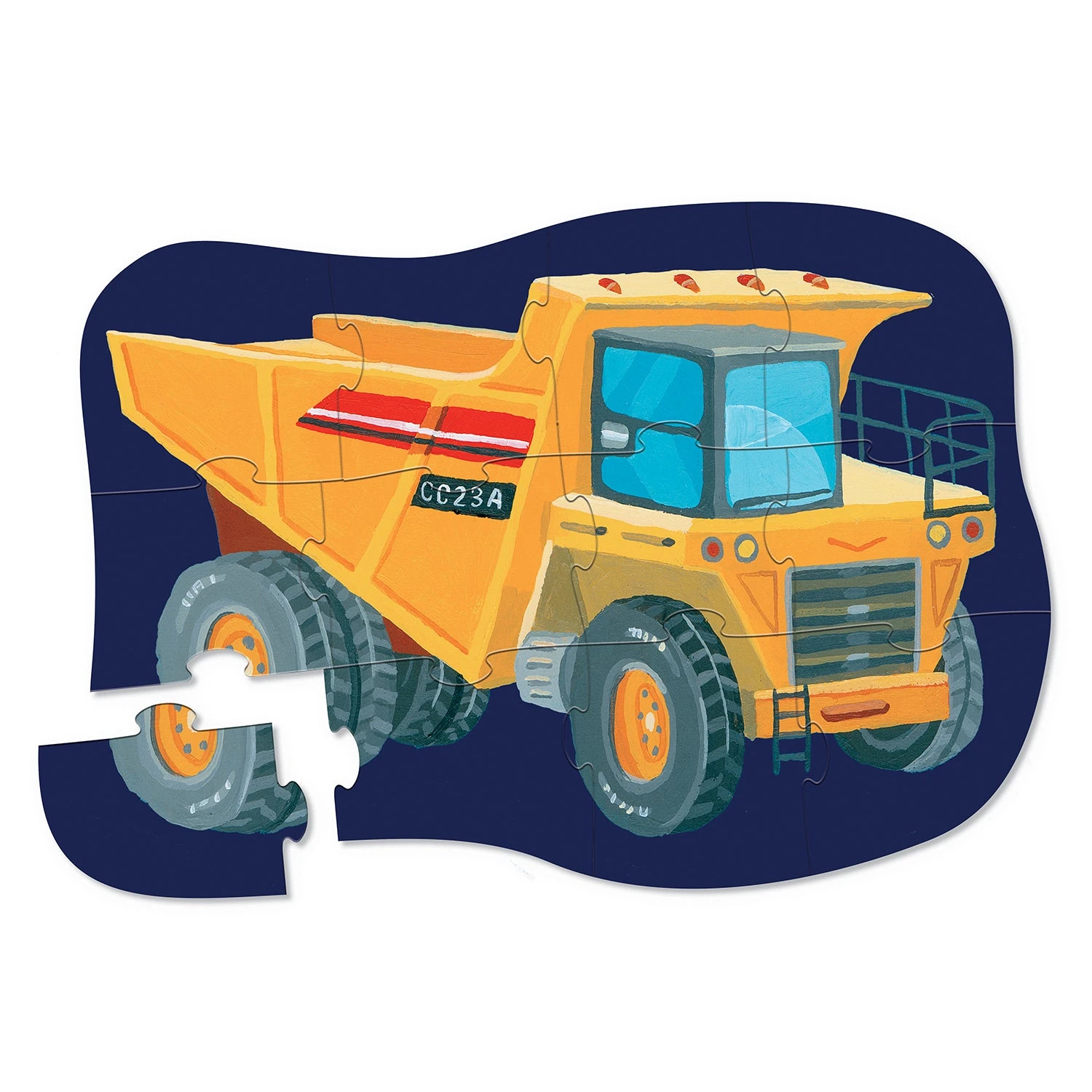 Crocodile Creek Mini Puzzle 12 Piece - Construction 4 Crocodile Creek Mini Puzzle 12 Piece - Construction - Image 2