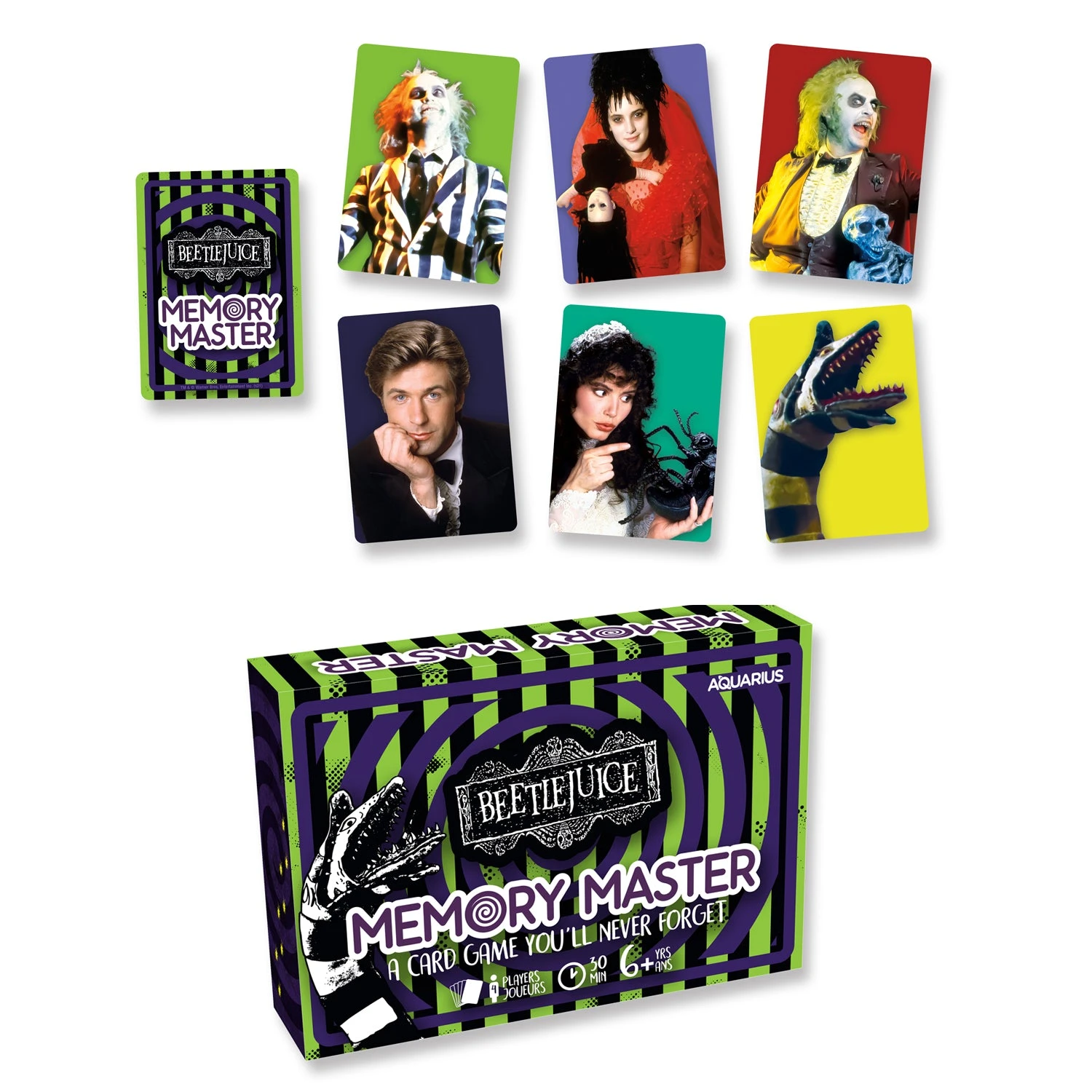 Aquarius Beetlejuice Memory Master Card Game 3 Aquarius Beetlejuice Memory Master Card Game