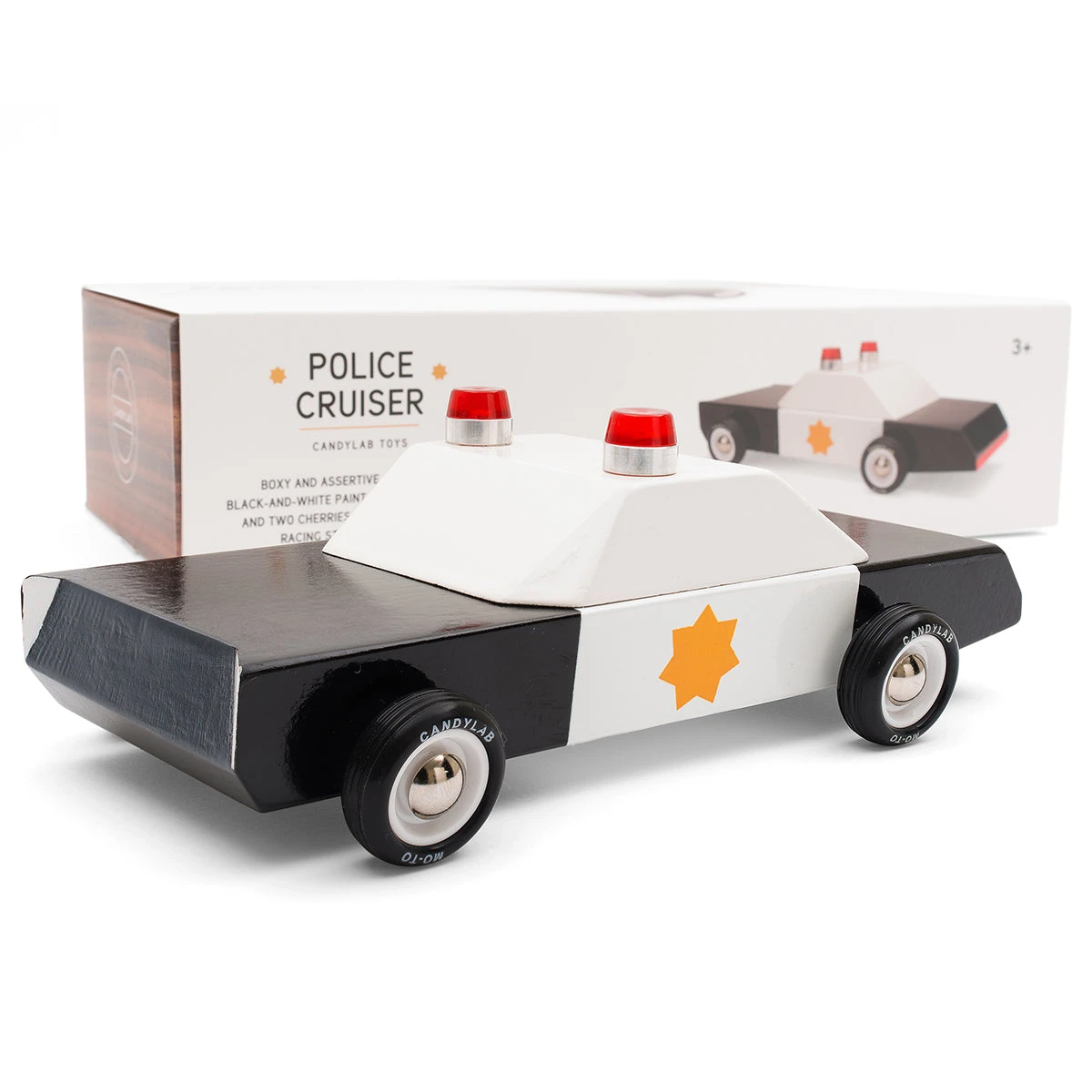 Candylab - Police Cruiser Wood Toy Car 7 Candylab - Police Cruiser Wood Toy Car - Image 5