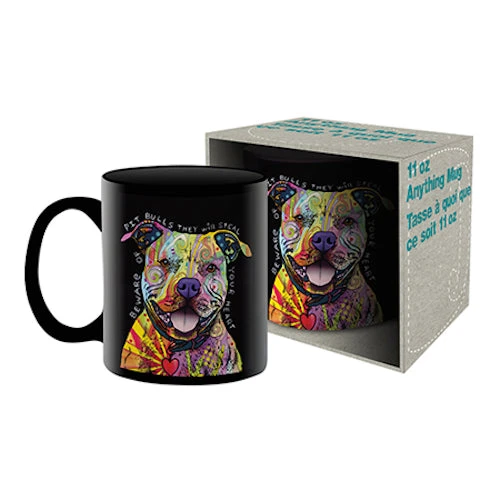 Aquarius Dean Russo - Pit Bull Ceramic Mug 3 Aquarius Dean Russo - Pit Bull Ceramic Mug
