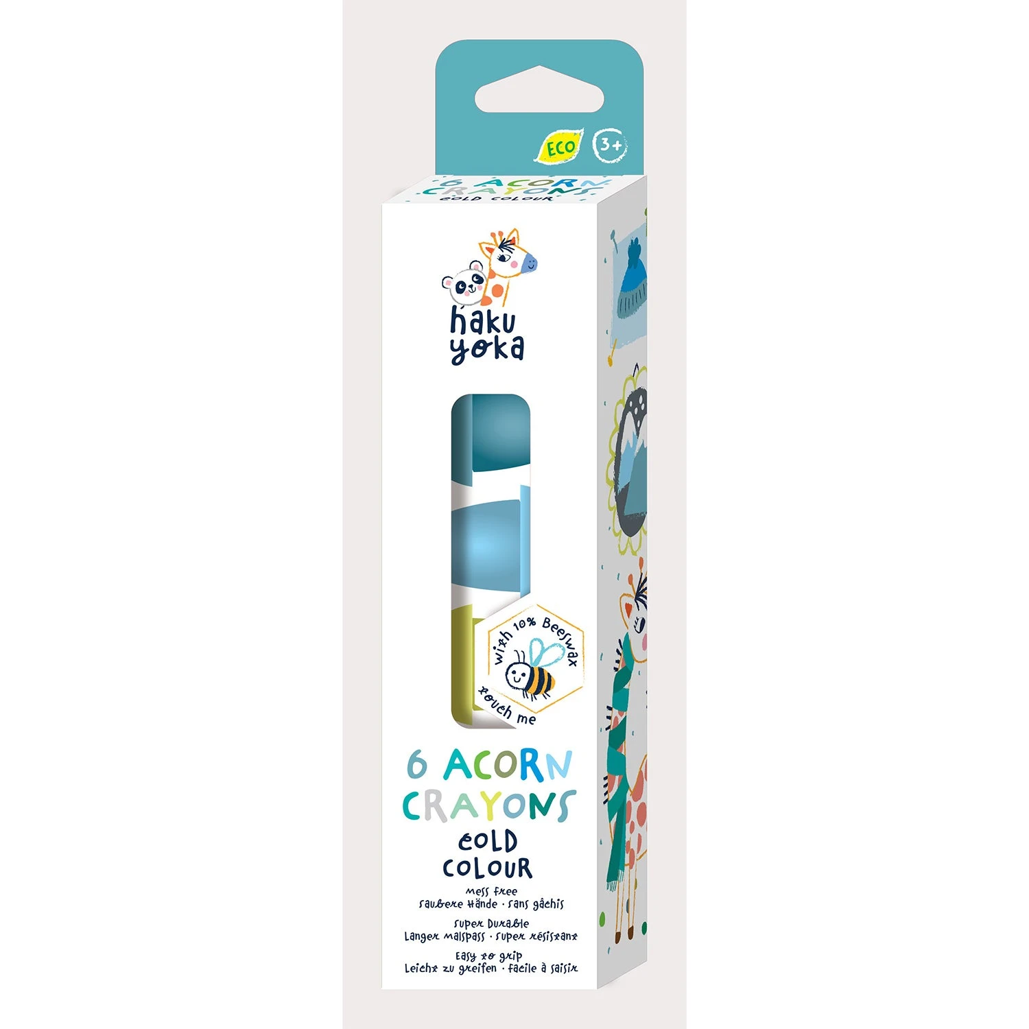 Acorn Crayons - Cool Colours (6 Pack) 3 Acorn Crayons - Cool Colours (6 Pack)