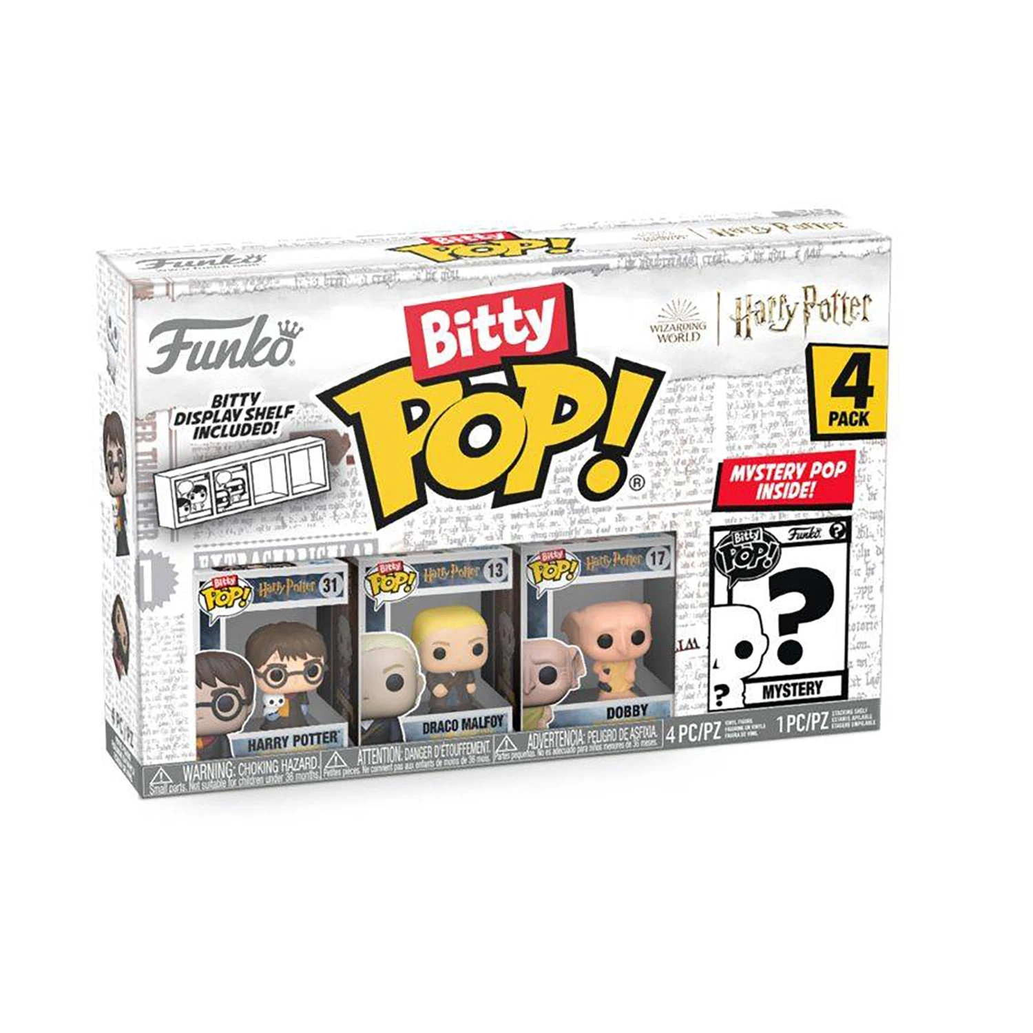 FUNKO Harry Potter - Harry, Draco & Dobby Bitty Pop! 4-Pack 3 FUNKO Harry Potter - Harry, Draco & Dobby Bitty Pop! 4-Pack