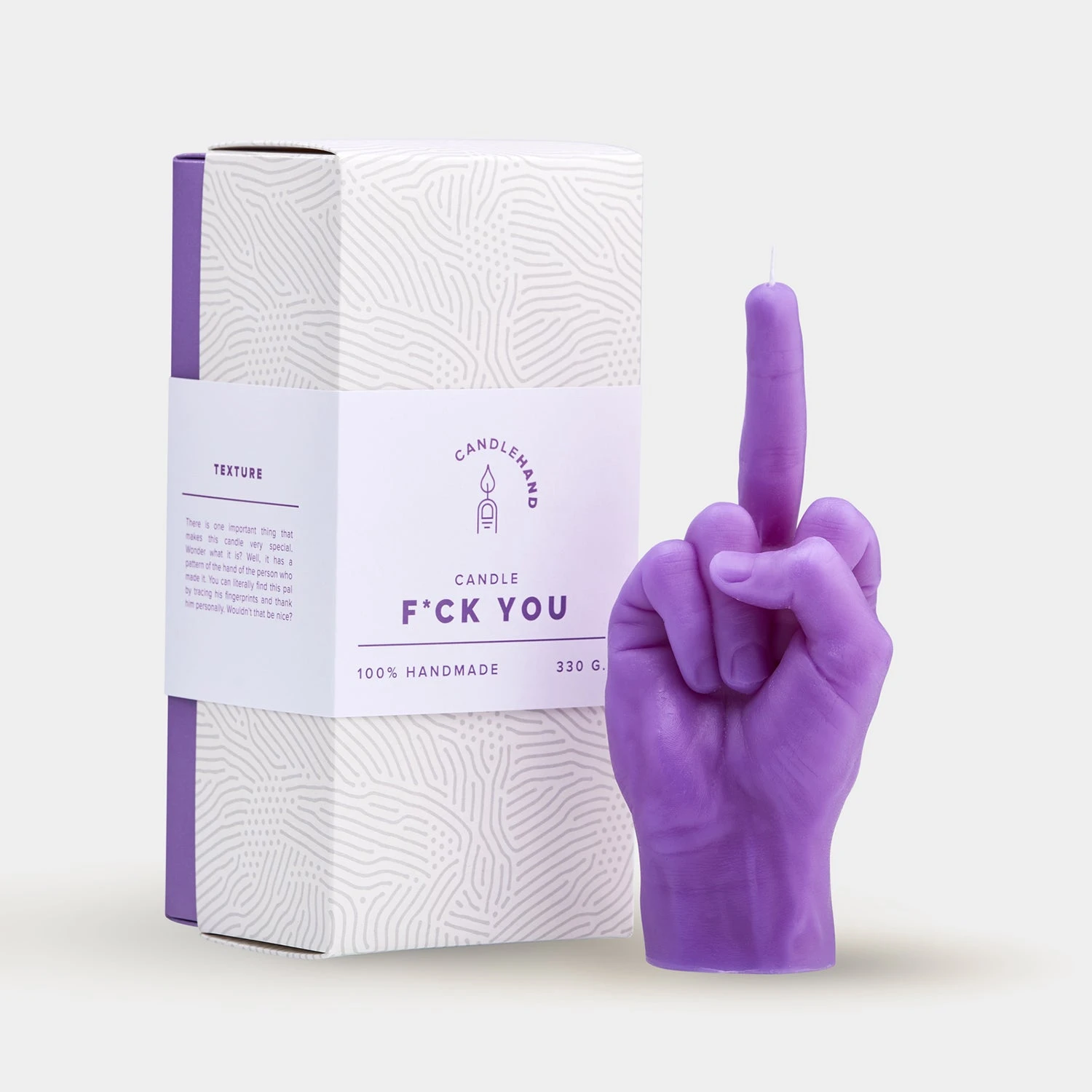 F*ck You Candle Hand - Purple 3 F*ck You Candle Hand - Purple