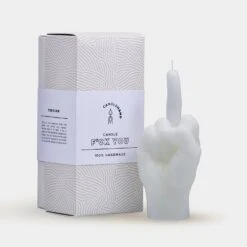 F*ck You Candle Hand - White