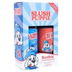 Slush Puppie - Twin Pack Syrups Blue Raspberry And Strawberry 500ml