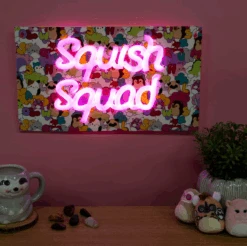 Squishmallows Squish Squad Neon Wall Light