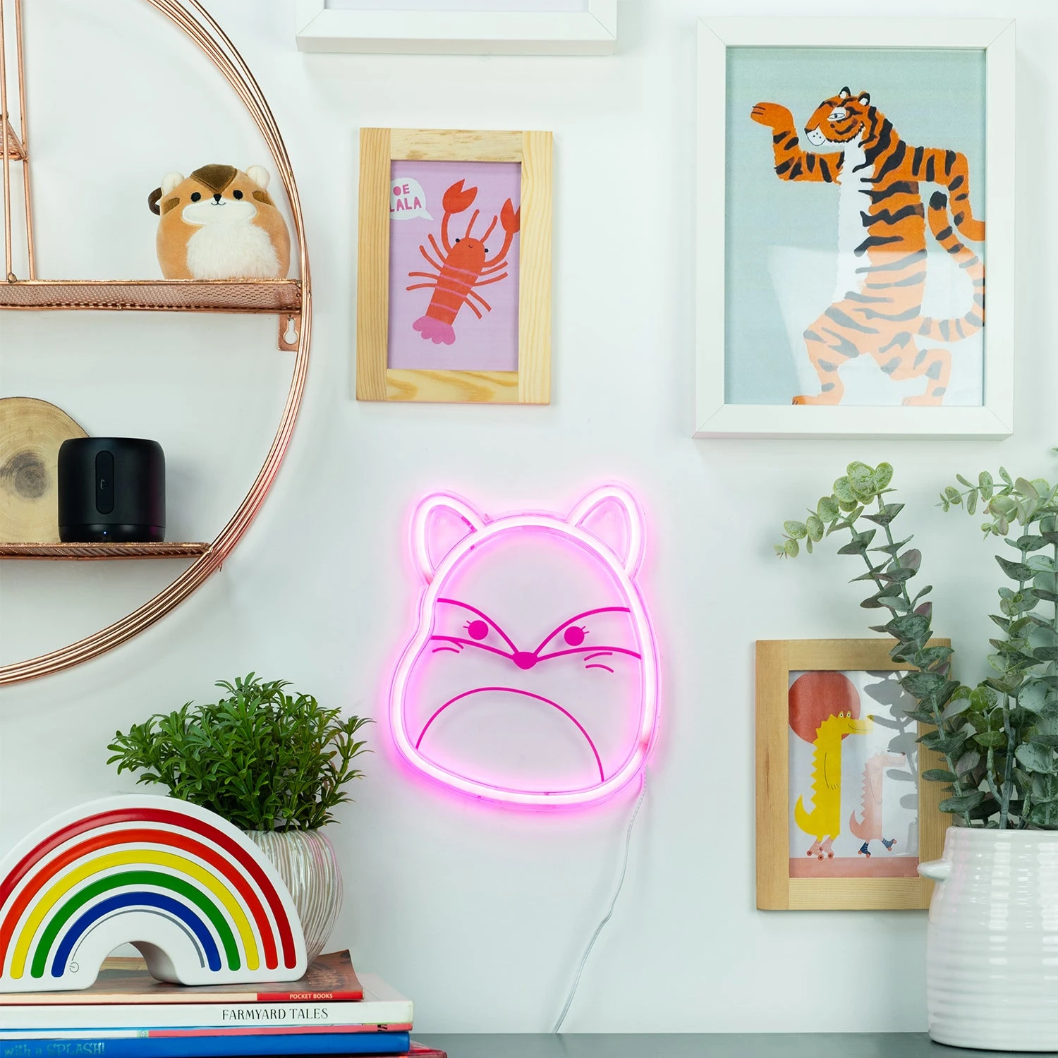 Squishmallows Character Neon Wall Light - Fifi The Fox 6 Squishmallows Character Neon Wall Light - Fifi The Fox - Image 4