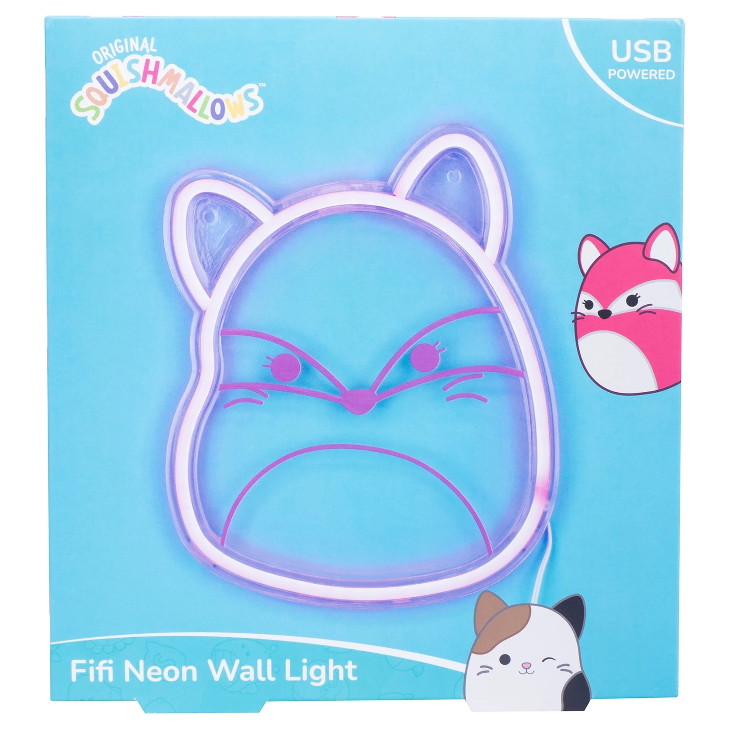 Squishmallows Character Neon Wall Light - Fifi The Fox 4 Squishmallows Character Neon Wall Light - Fifi The Fox - Image 2
