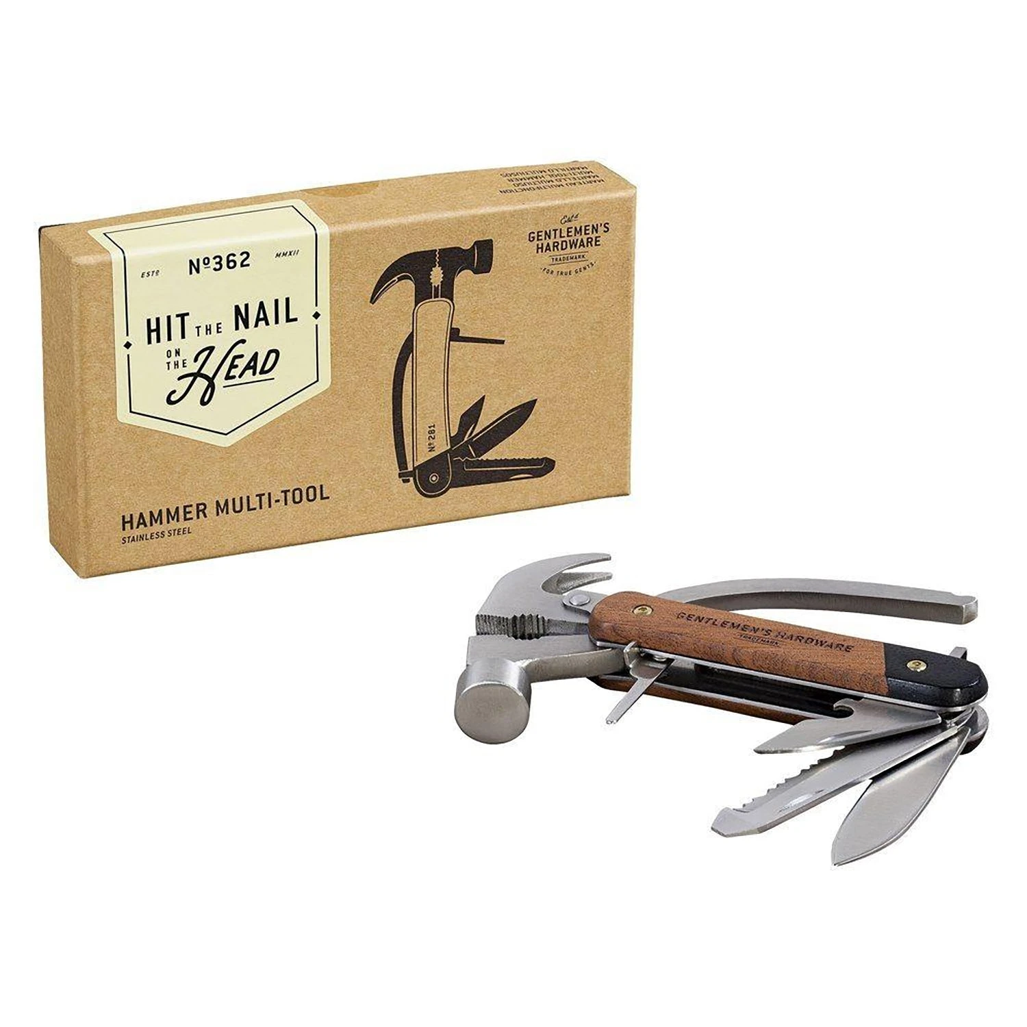 Gentlemen's Hardware Hammer Multi-Tool 3 Gentlemen's Hardware Hammer Multi-Tool