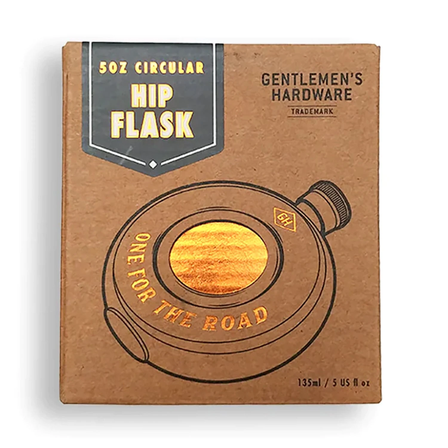Gentlemen's Hardware Round Hip Flask 3 Gentlemen's Hardware Round Hip Flask