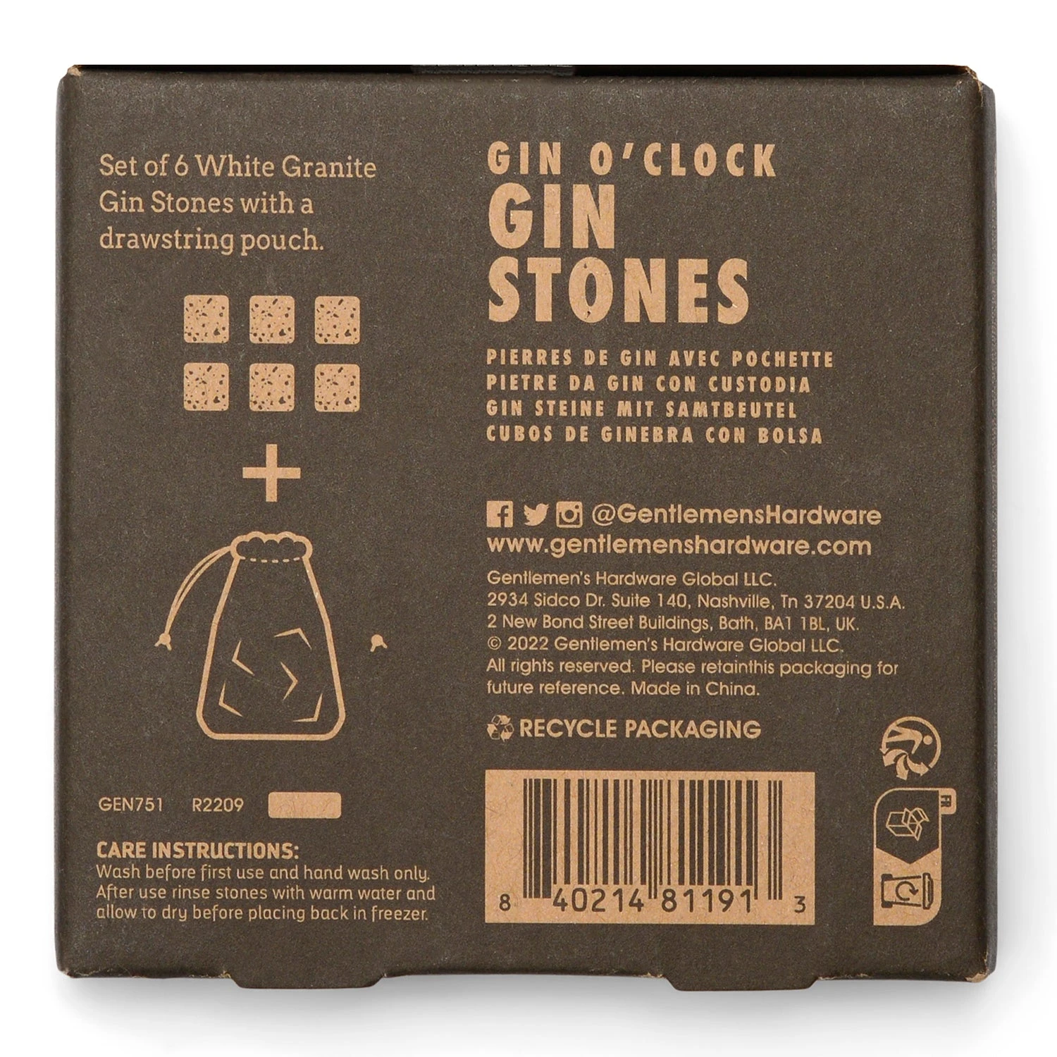 Gentlemen's Hardware - Gin Stones 6 Gentlemen's Hardware - Gin Stones - Image 4