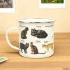 GIFT REPUBLIC Cats - Enamel Mug 1 GIFT REPUBLIC Cats - Enamel Mug -Toy Sale Store GR270117 1