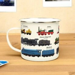 GIFT REPUBLIC Train - Enamel Mug