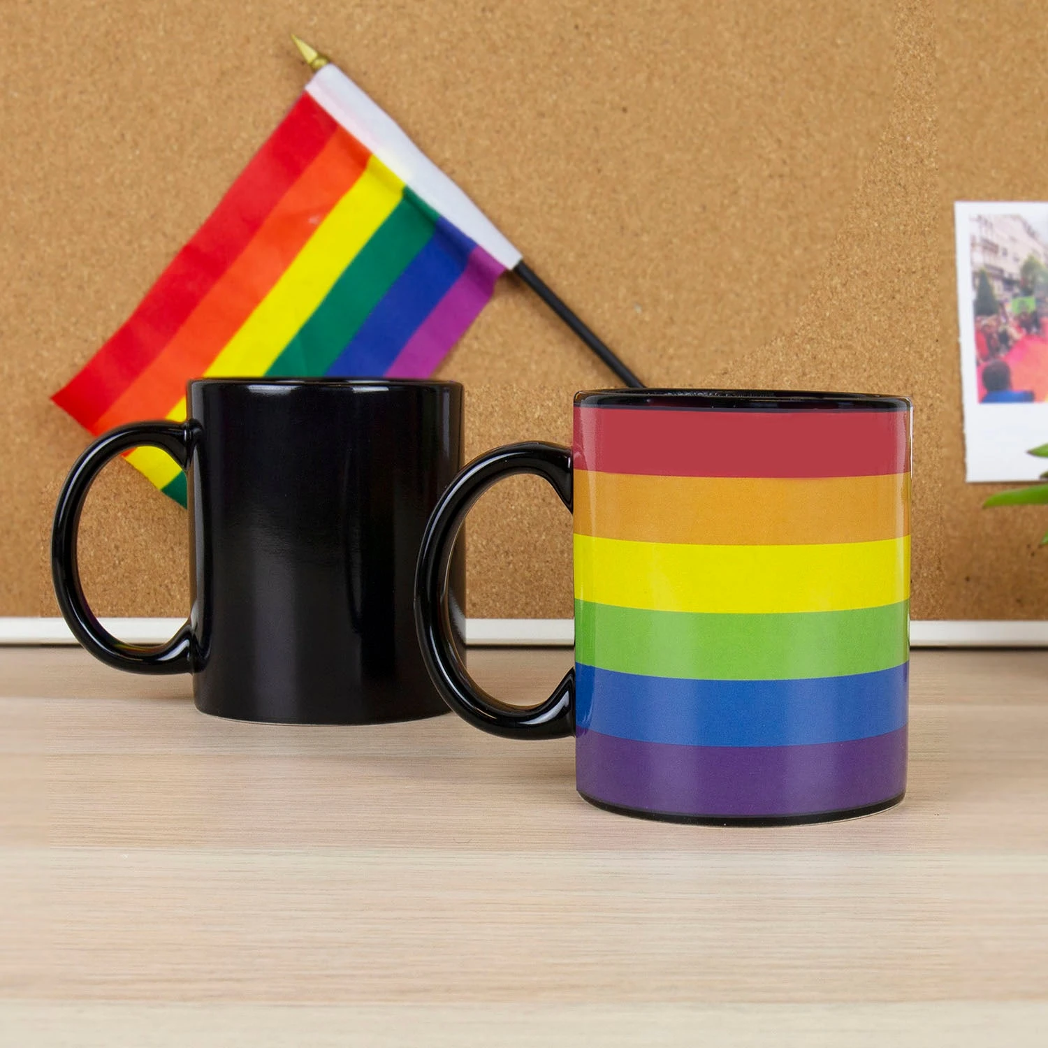 GIFT REPUBLIC Rainbow Heat Reveal Mug 3 GIFT REPUBLIC Rainbow Heat Reveal Mug