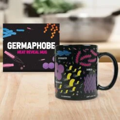 GIFT REPUBLIC Germaphobe Heat Reveal Mug