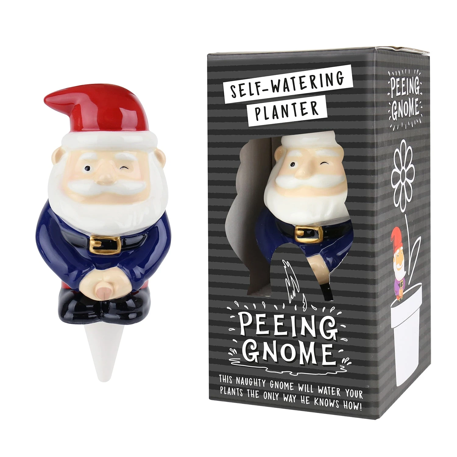 GIFT REPUBLIC Peeing Gnome - Self Watering Planter 6 GIFT REPUBLIC Peeing Gnome - Self Watering Planter - Image 4