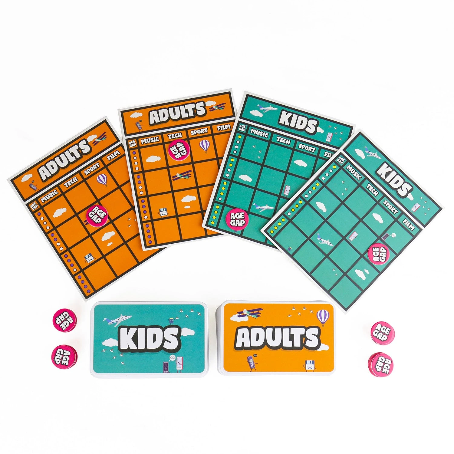 GIFT REPUBLIC Age Gap - Kids V Adults Trivia Game 5 GIFT REPUBLIC Age Gap - Kids V Adults Trivia Game - Image 3